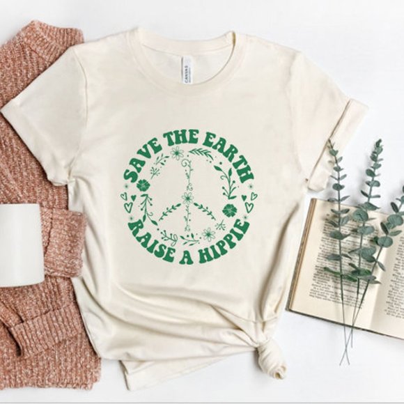 Save The Earth Raise A Hippie Tee - Picture 2 of 4